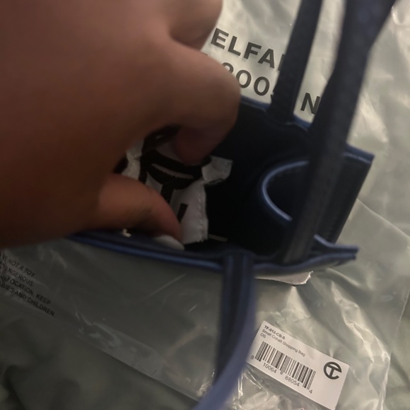 Cobalt Small Telfar Shopping Bag - Picture 5 of 12